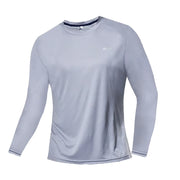 Men Long Sleeve Sport T-Shirt Quick Dry Running Shirt Breathable Anti-Sweat Top Gym T Shirt Men Fitness Gym Clothing Men 2023