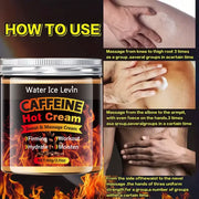 60G Caffeine Hot Massage Cream - Deeply Nourishing and Firming Moisturizer for Face and Body, Ideal for Post-Workout, Enhances Moisturizing System, Moisturizing Cream