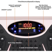 Vibration Plate,Fitness Vibration Board for Home,Full Body Exercise Machine,Fat Burning & Muscle Building,Body Shaper Trainer