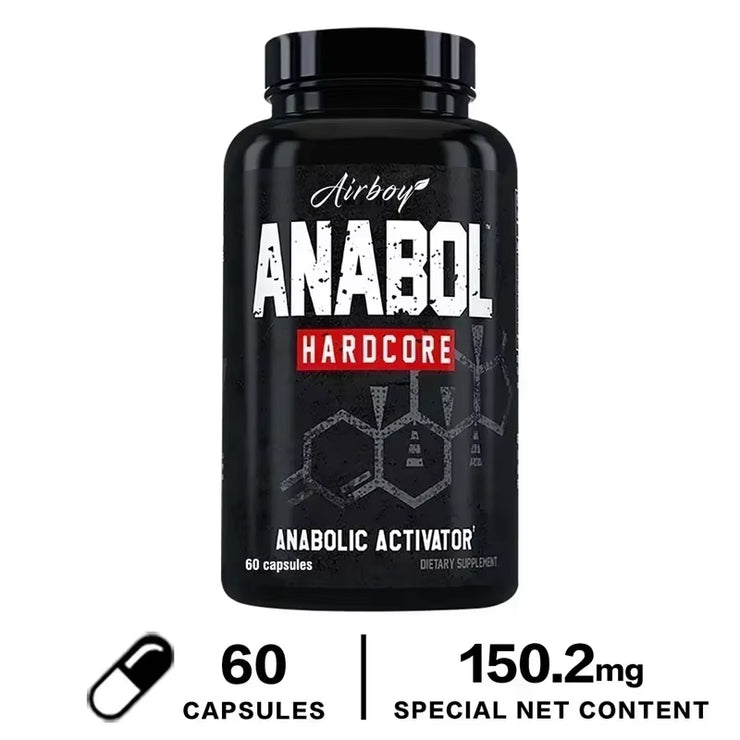 Anabol Hardcore Supplement - Repair Muscle, Muscle Growth, Energy Support, Metabolism, Improved Endurance, Improves Performance