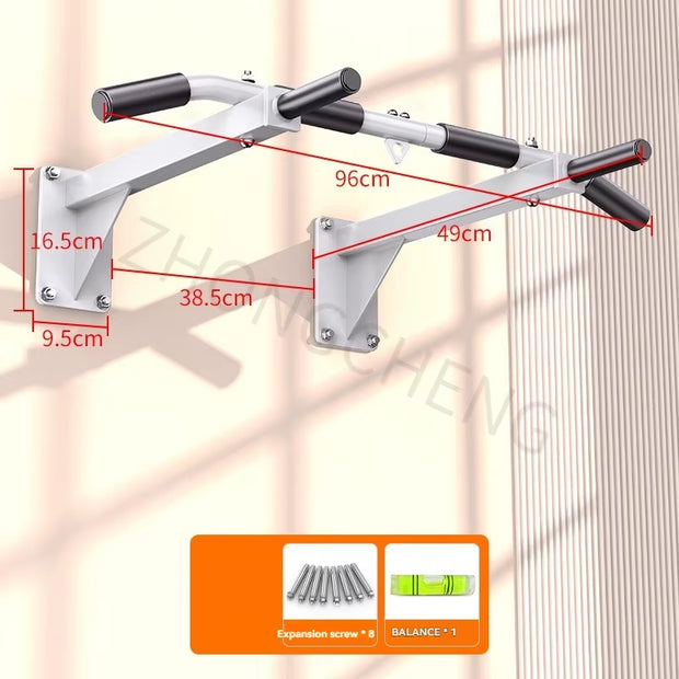 Horizontal Bar Household Indoor Wall Pull up Device, Perforated Single Pole Lifting Ring, Home Fitness Equipment