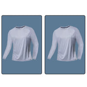 Men Long Sleeve Sport T-Shirt Quick Dry Running Shirt Breathable Anti-Sweat Top Gym T Shirt Men Fitness Gym Clothing Men 2023