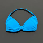 Impact Strappy Bra Gym Top Women High Support Thin Strap Halter Sports Seamless Bras Scrunch Push-Up Workout Yoga Tanks