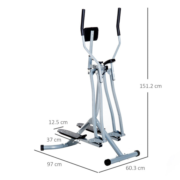 Cross Trainer Air Walker Glider Home Gym Fitness Workout Machine, Grey