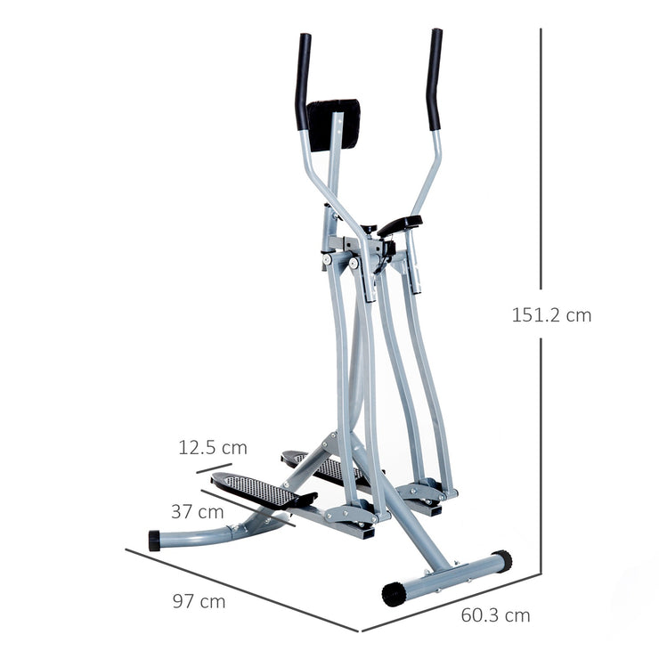 Cross Trainer Air Walker Glider Home Gym Fitness Workout Machine, Grey