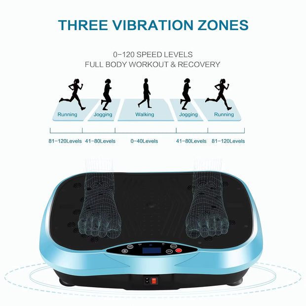 Vibration Slimming Plate Exercise Machine Whole Body Fitness Vibration Platform Home Training Equipment for Recovery & Wellness