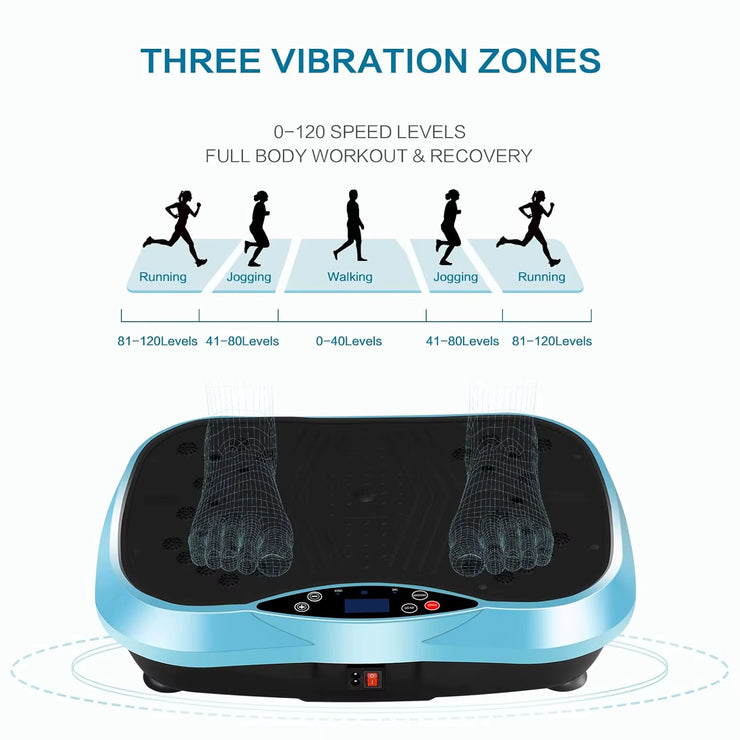 Vibration Slimming Plate Exercise Machine Whole Body Fitness Vibration Platform Home Training Equipment for Recovery & Wellness