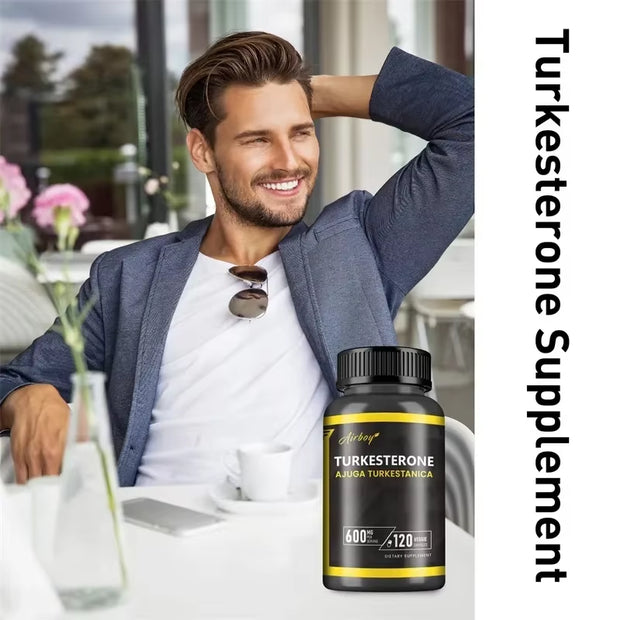 Turkesterone Supplement - Improves Male Performance, Endurance, Motivation, Focus & Muscle Mass