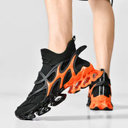Men'S Blade Type Shoes Breathable Shock Absorption Running Shoes Non-Slip Shoes for Jogging Tennis Gym Casual Walking Sneakers