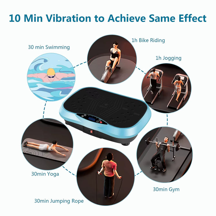 Vibration Slimming Plate Exercise Machine Whole Body Fitness Vibration Platform Home Training Equipment for Recovery & Wellness