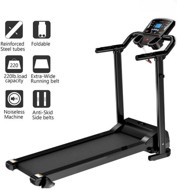 Treadmill Electric Motorized with 9 % Incline Gym Running Machine Home Folding