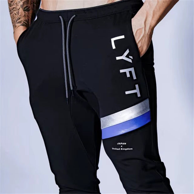 JAPAN Brand Joggers Men Sweatpants Gym Running Pants Mens Fitness Bodybuilding Gym Men Jogging Pants Zipper Sweatpants Trousers