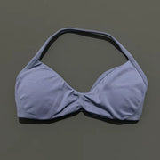 Impact Strappy Bra Gym Top Women High Support Thin Strap Halter Sports Seamless Bras Scrunch Push-Up Workout Yoga Tanks