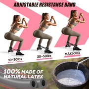 KUZARO Resistance Bands Set with Ankle Straps, Legs and Glutes Workout Equipment
