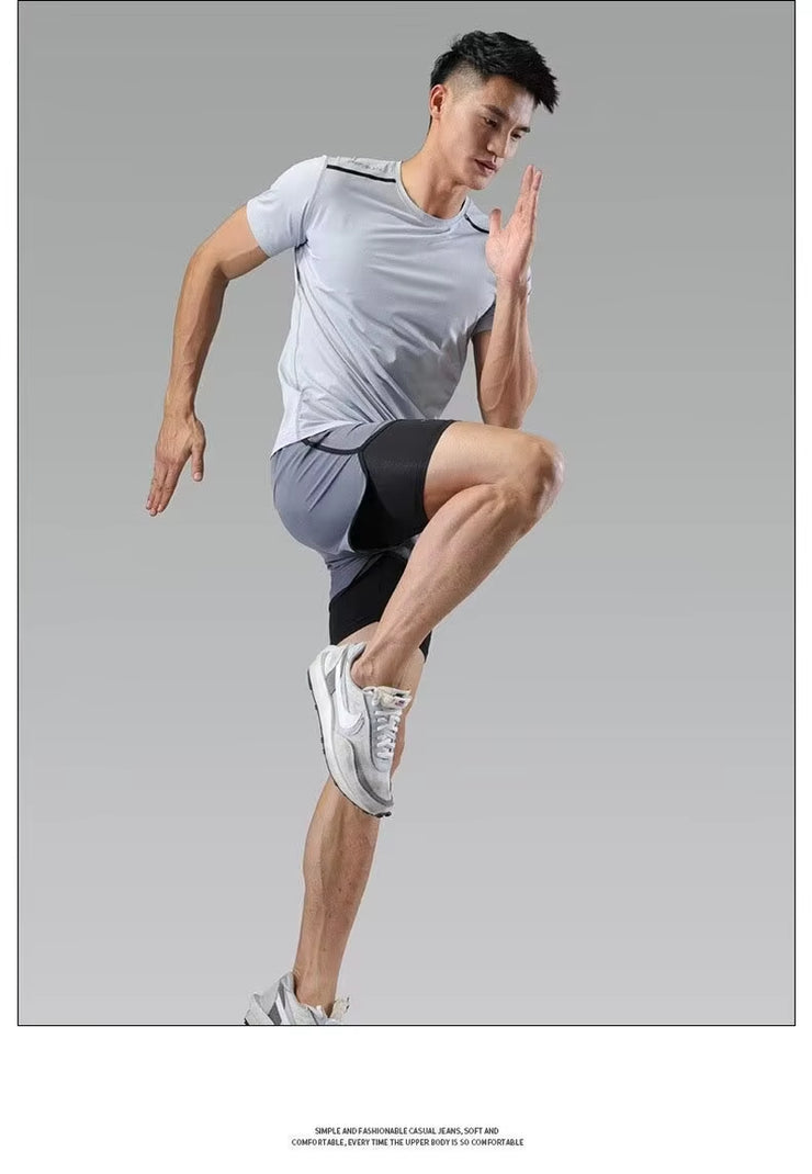 2024 Training Men Running Shorts Sports Jogging Fitness Breathable Sportswear Quick Dry Mens Gym Men Shorts Sport Gym Short