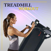 Electric Motorised Treadmill Folding Running Walking Machine Home Gym 9% Incline