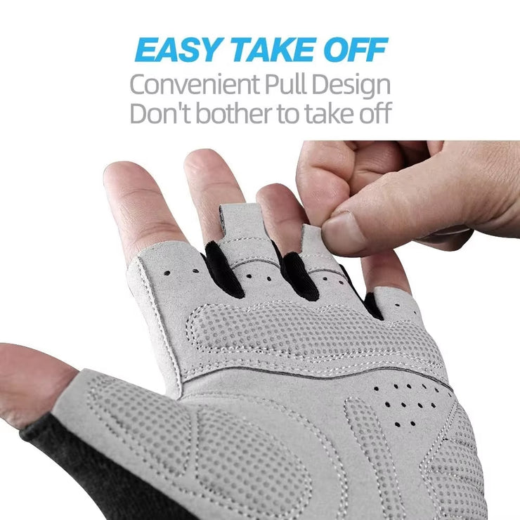 1Pair Gym Workout Gloves, Fingerless Gloves for Weightlifting,Lightweight Breathable Fitness Gloves,Sports Gloves for Training