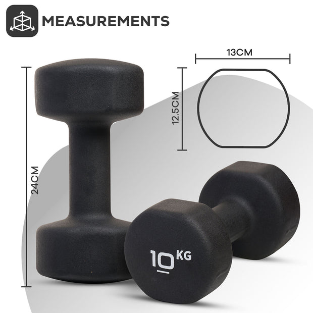 Neoprene Dumbbells Weights Pair Exercise Iron Hand Set Home Gym Fitness Aerobic