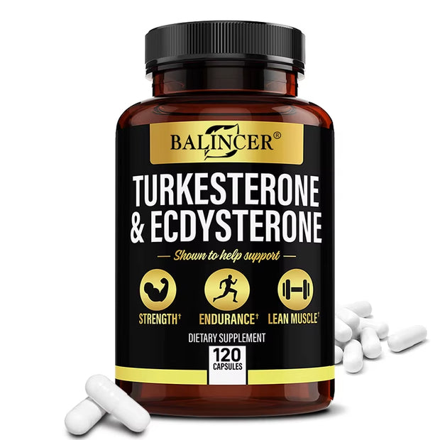 TURKESTERONE & ECDYSTERONE Extracts-Energy Booster,Promote Muscle Growth, Strengthening, Energy and Endurance
