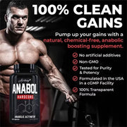 Anabol Hardcore 120 Capsules - Muscle Building, Improves Fitness Performance, Energy Support