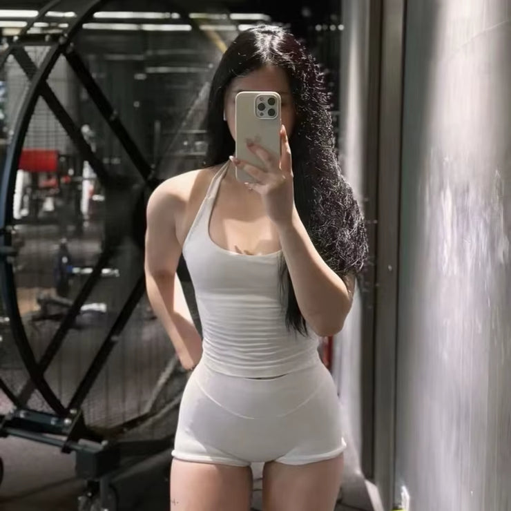 Impact Shorts Women Seamless Roll-Up Sports Shorts Hip Stretch Fitness Clothes Running Shorts Women'S Gym Impact Leggings