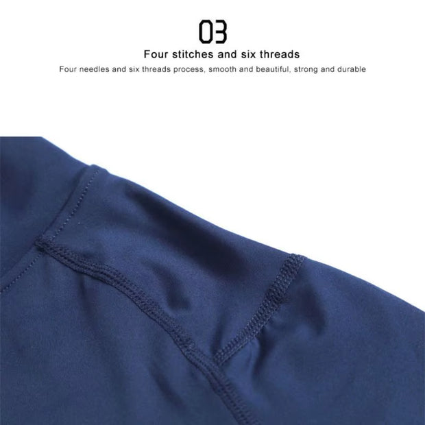 Men Compression Running T-Shirt Fitness Tight Long Sleeve Sport Shirts Training Jogging Tops Gym Sportswear Quick Dryer T-Shirt