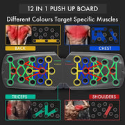 New Arrival Custom Logo Portable Foldable Push up Bar Home Workout Exercise Equipment Push up Board