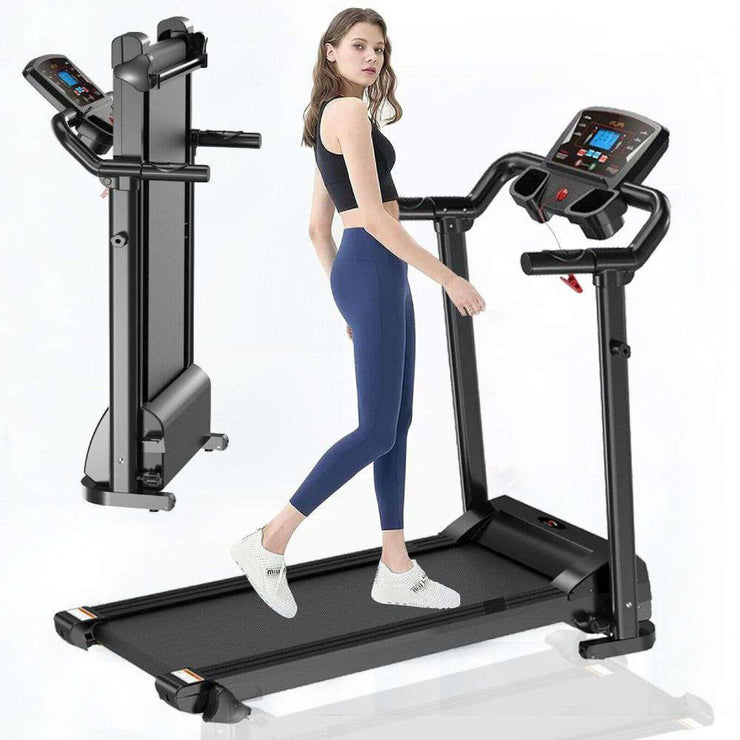 Electric Motorised Treadmill Folding Running Walking Machine Home Gym 9% Incline