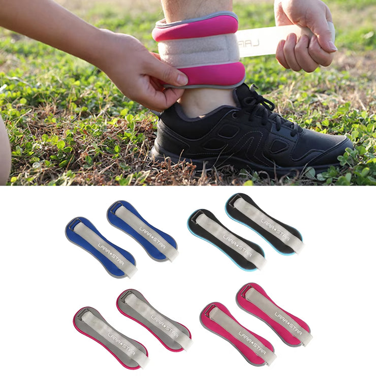 Soft Ankle Wrist Weights Adjustable Leg Weights 0.5Kg Walking Running Hands Strength Training Exercise Weight Straps Bracelets