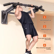 Horizontal Bar Household Indoor Wall Pull up Device, Perforated Single Pole Lifting Ring, Home Fitness Equipment