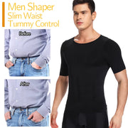 1/2 PCS Men Body Shaper T-Shirt Slimming Shapewear Corrective Posture Belly Control Compression Man Modeling Underwear Corset
