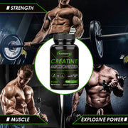 Creatine Monohydrate - Build Muscle and Improve Performance, Explosive Power for Men, Increase Strength - 120 Capsules