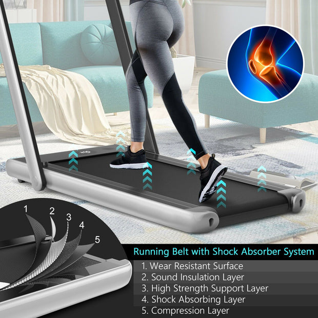 Folding Treadmill Electric 1-12KM/H with Bluetooth