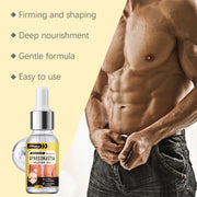 Men'S Breast Tightening Oil Gynecomastia Reduction Cellulite Removal Belly Muscle Fitness Abs Sculpting Chest Muscle Massage Oil