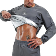 Sauna Suit Men anti Rip Sweat Suits Gym Boxing Workout Jackets