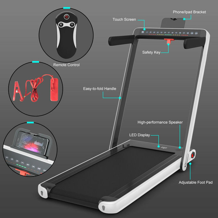 Folding Treadmill Electric 1-12KM/H with Bluetooth