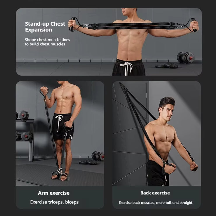 Pedal Tension Rope Puller Exercise Superior Quality Multi-Functional Fitness Exercise Resistance Band Men Sports Gym Equipment