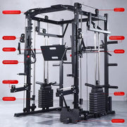 Commercial Squat Bench Press Integrated Gantry Smith Machine Comprehensive Training Fitness Equipment