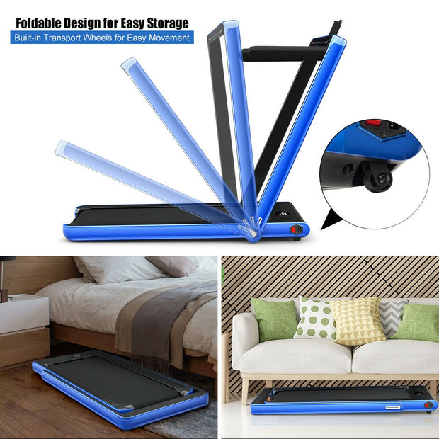 Folding Treadmill Electric 1-12KM/H with Bluetooth