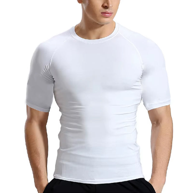 Men Compression Shirts Quick Dry Fitness Gym T-Shirt Sport Bodybuilding Shirt Running Football Tee Shirts Short Sleeve T-Shirts