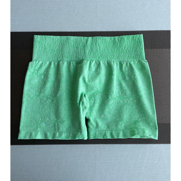 Digital Seamless Shorts Women Soft Workout Tights Fitness Outfits Spandex Yoga Short Gym Wear Digital Seamless