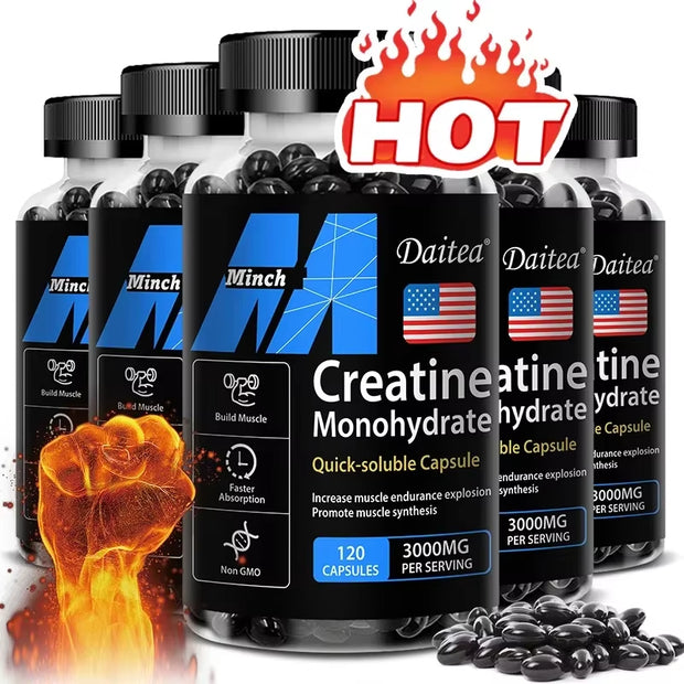Creatine 3000 Mg Monohydrate - Strength, Muscle, Performance Keto-Friendly Adult Nutritional Supplement
