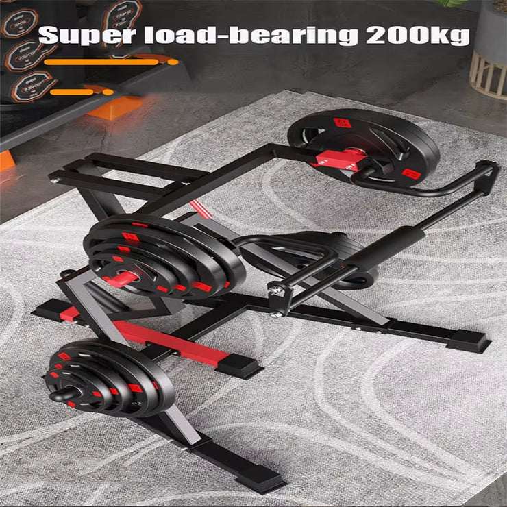 Household Commercial Squatting Machine, Load-Bearing Festival, Full-Body Exercise, 12 Gears Can Be Adjusted, 200Kg