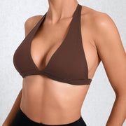 1/2PCS Deep V Bra Gym Halter Yoga Set Women Gym Sportswear Outfits Workout Fitness Shorts for Female Workout Active Wear Suit