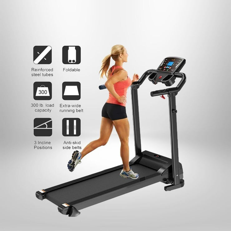 Treadmill Electric Jogging Running Machine Motorised Folding Machine Home Gym UK