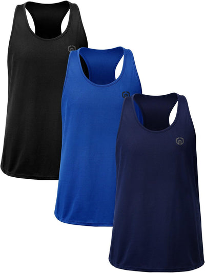 Men'S Workout Running Tank Top Sleeveless Gym Athletic Shirts