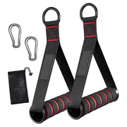 D-Ring Metal Gym Handles Grip Workout Heavy Duty Cable Machine Handle with Hook Fitness Equipment for Exercise Bands