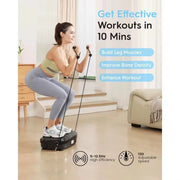 New Arrivals Vibration Plate- 4D & Oscillation Two Types Vibration Platform, Whole Body Workout Vibration Plate Exercise Machine