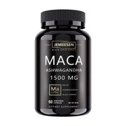 Organic Maca Root Powder Capsules 1500Mg Containing Maca Root Extract,Ashwagandha,Black Pepper, Supplements for Men