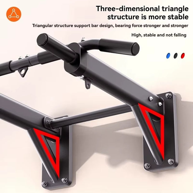 Horizontal Bar Household Indoor Wall Pull up Device, Perforated Single Pole Lifting Ring, Home Fitness Equipment